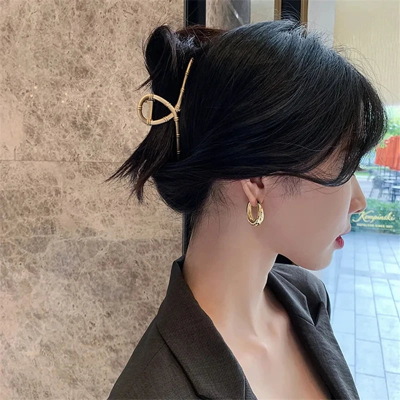 Boucles d’Oreilles Créoles – Métal Élégant
