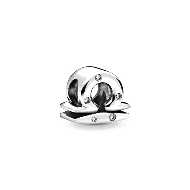 Charm Avion & Passeport en Zircon Rose – Argent 925