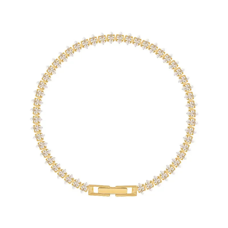 Bracelet Cristal Géométrique – Style Luxe