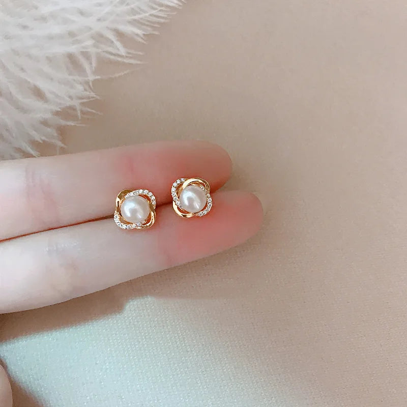 Boucles d’Oreilles Perle – Argent 925 Élégant