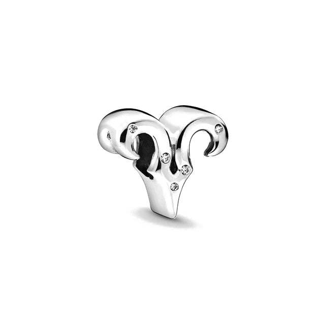 Charm Avion & Passeport en Zircon Rose – Argent 925