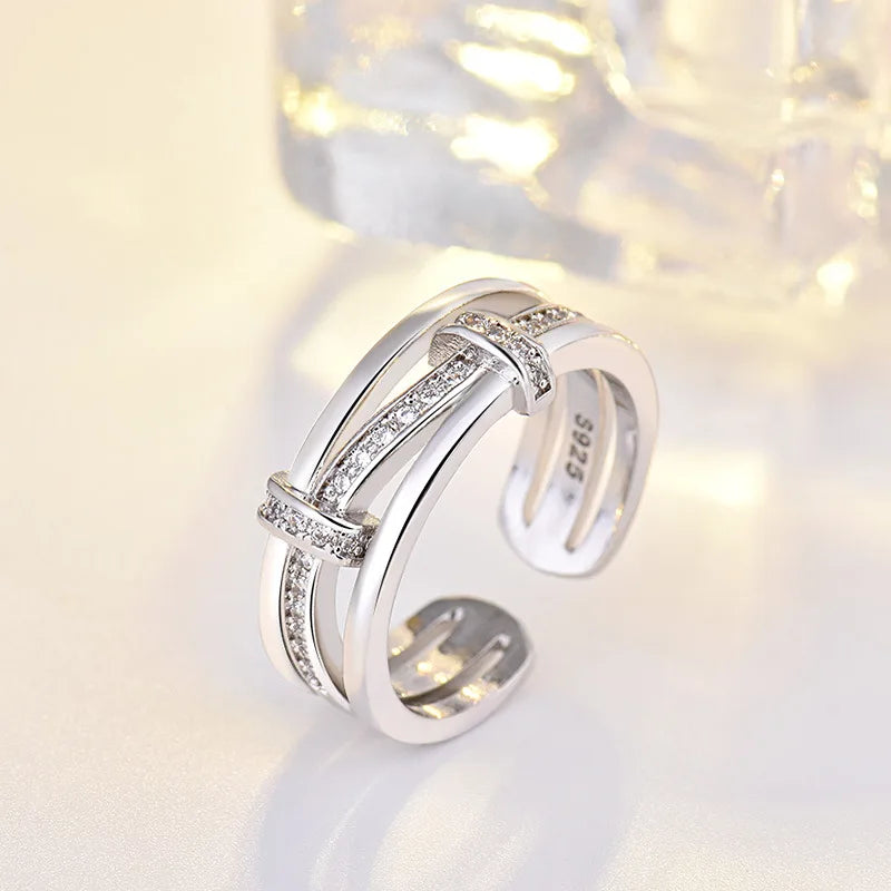 Bague Zircon Brillant – Argent 925