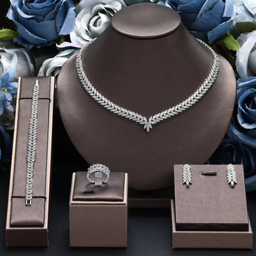Parure Mariage en Zircon – Élégance Luxe