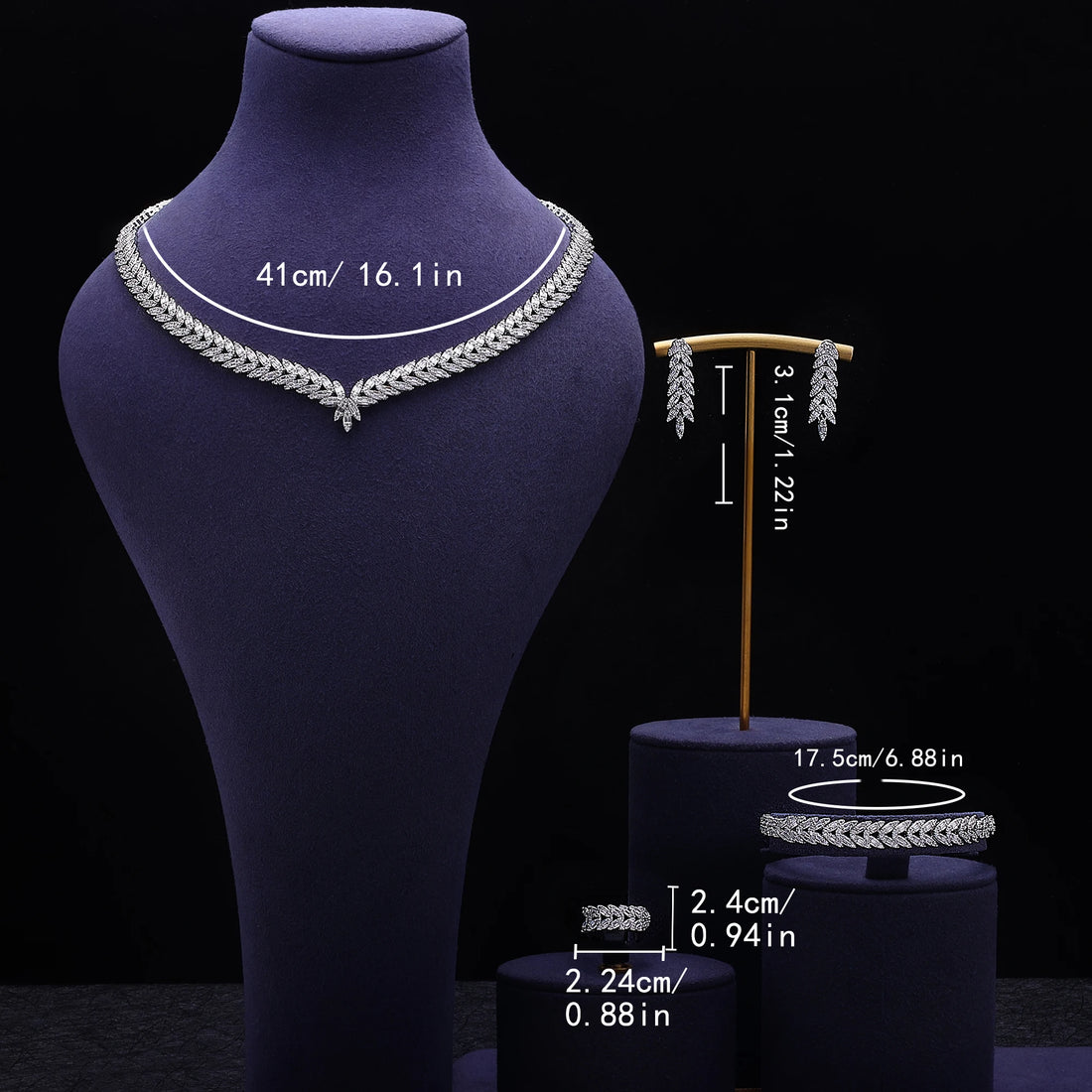 Parure Mariage en Zircon – Élégance Luxe