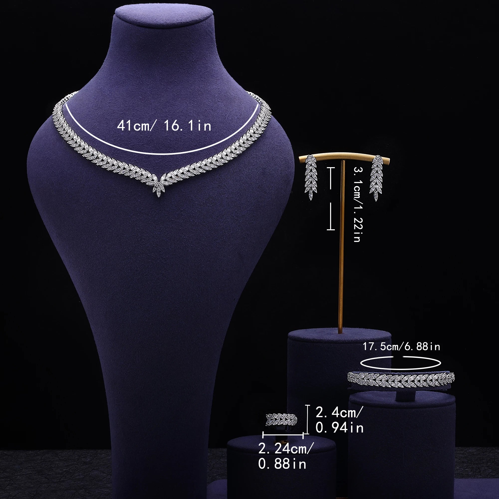 Parure Mariage en Zircon – Élégance Luxe