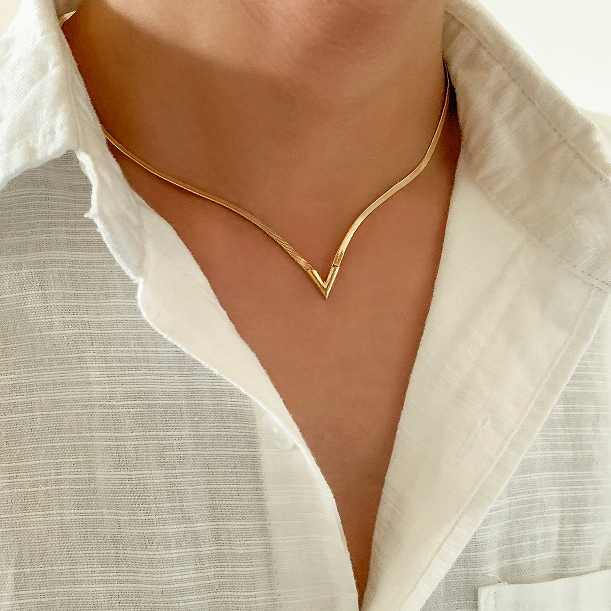 Collier Chaîne Serpent – Pendentif V