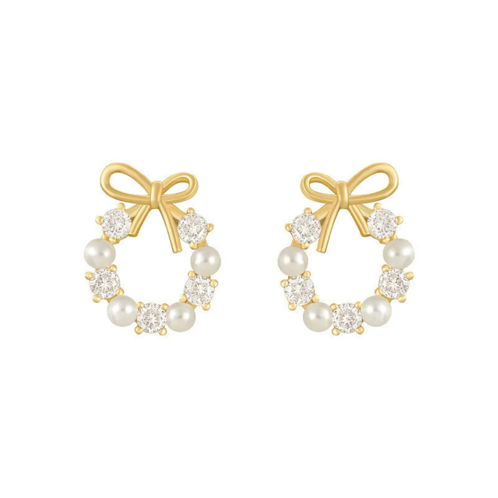 Boucles Nœud & Perle – Élégance