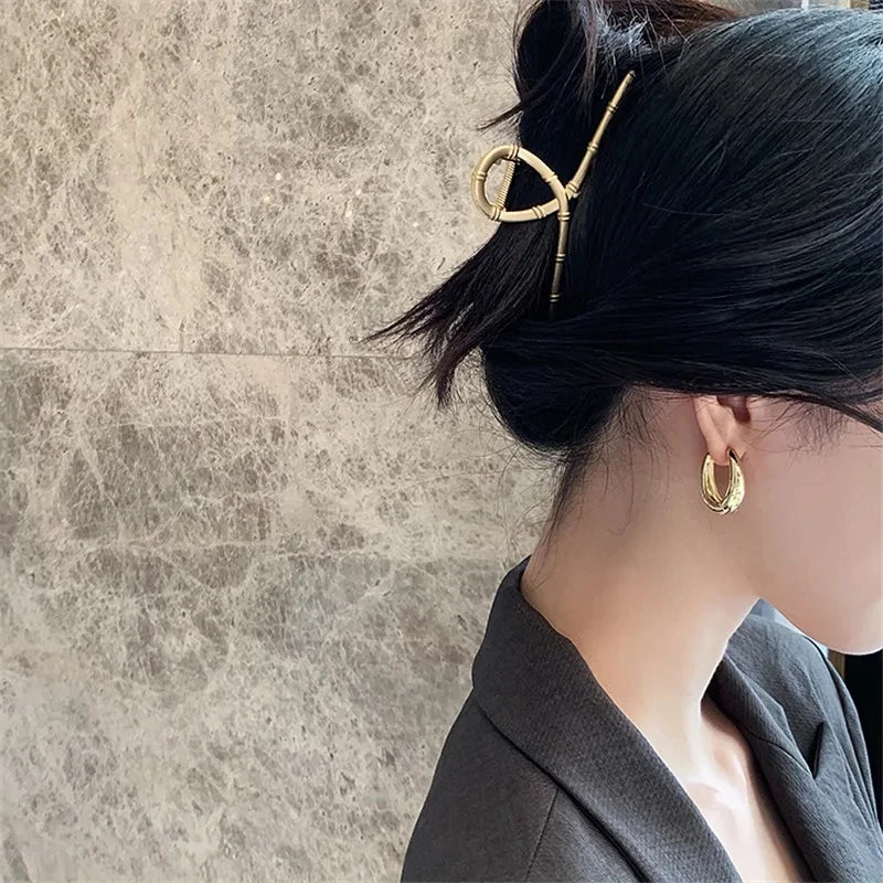 Boucles d’Oreilles Créoles – Métal Élégant