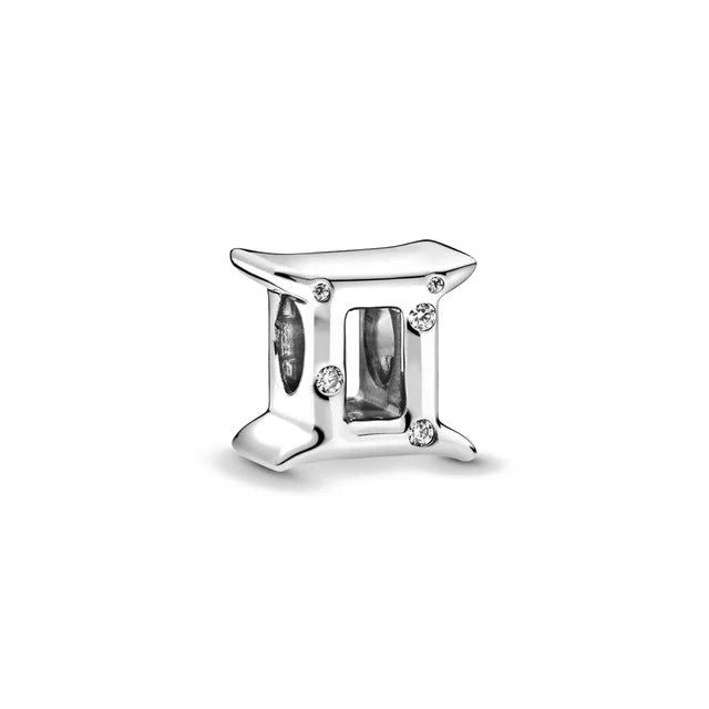 Charm Avion & Passeport en Zircon Rose – Argent 925
