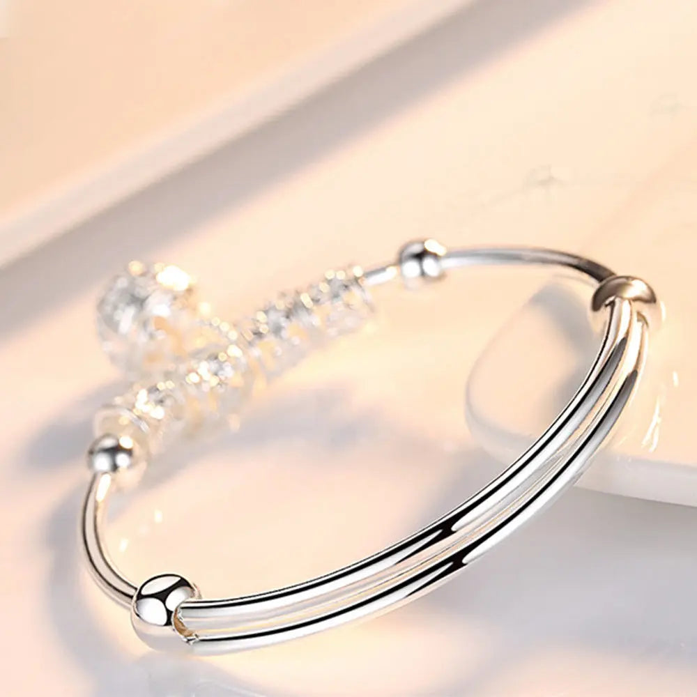 Bracelet Cloche Creuse – Argent Élégant