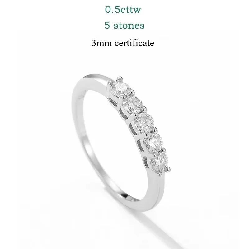 Bague Moissanite 0.7CT – Argent 925