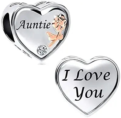 Charm Avion & Passeport en Zircon Rose – Argent 925