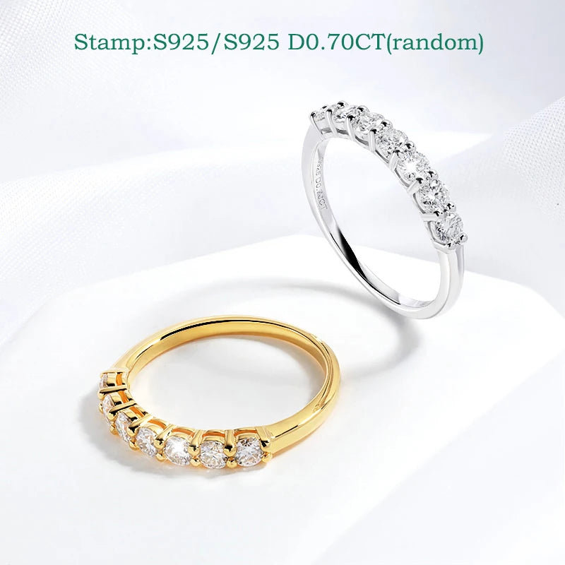 Bague Moissanite 0.7CT – Argent 925
