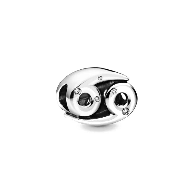 Charm Avion & Passeport en Zircon Rose – Argent 925