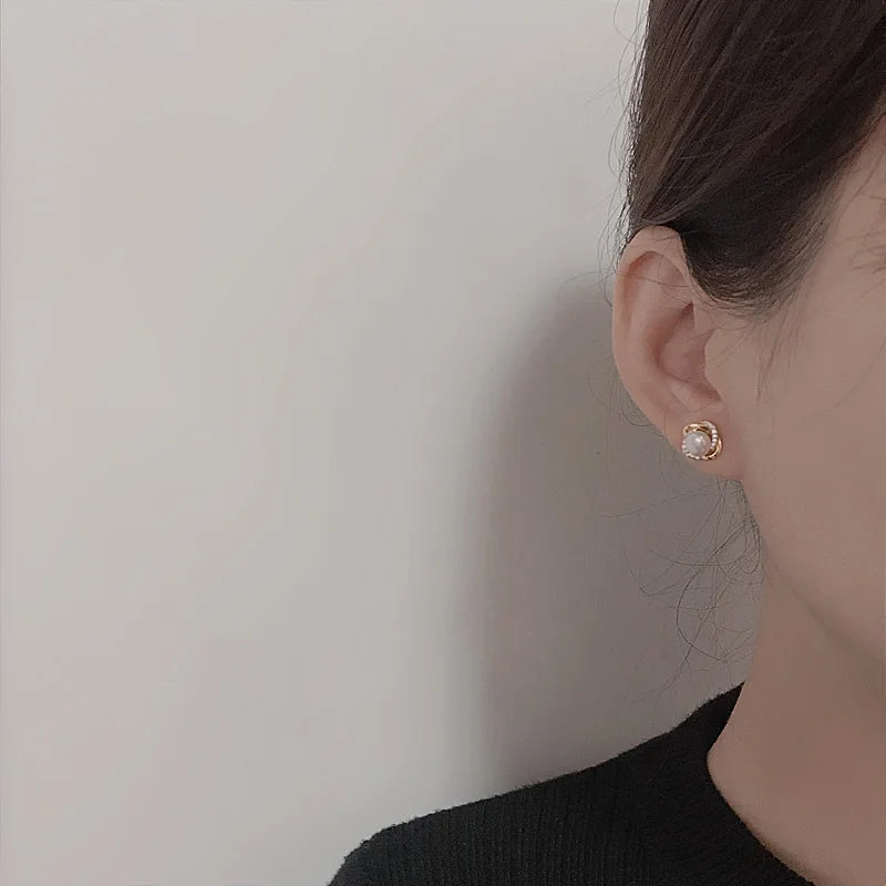 Boucles d’Oreilles Perle – Argent 925 Élégant