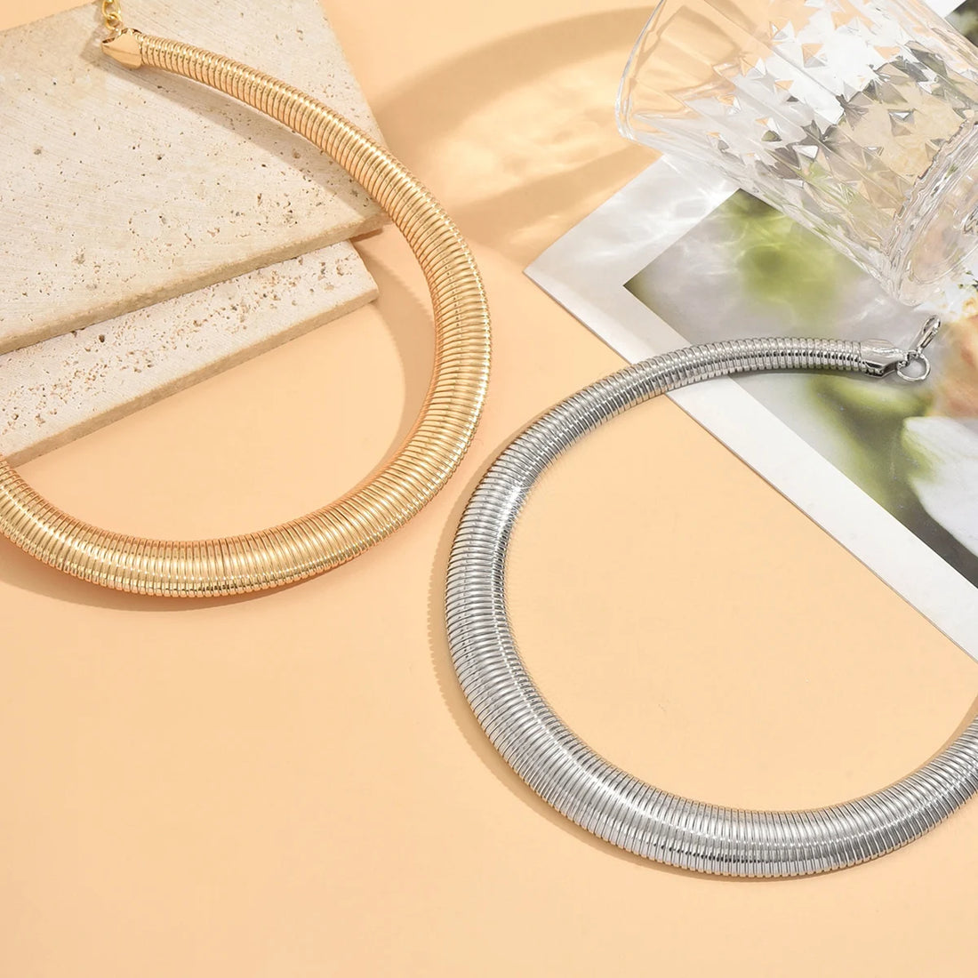 Collier Torque Épais – Acier Vintage